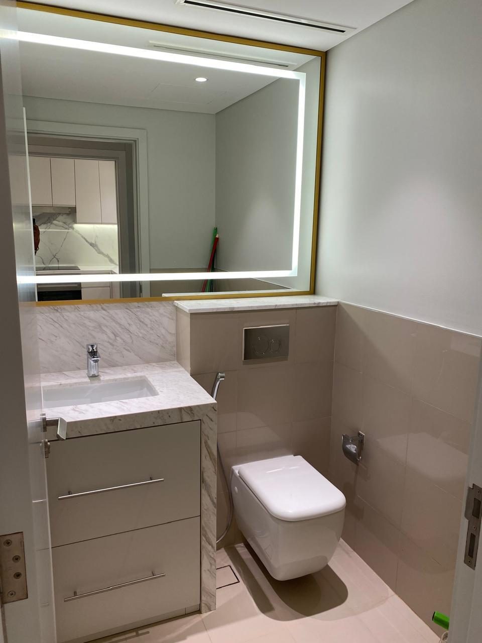 Residential guest toilet interior, Dubai