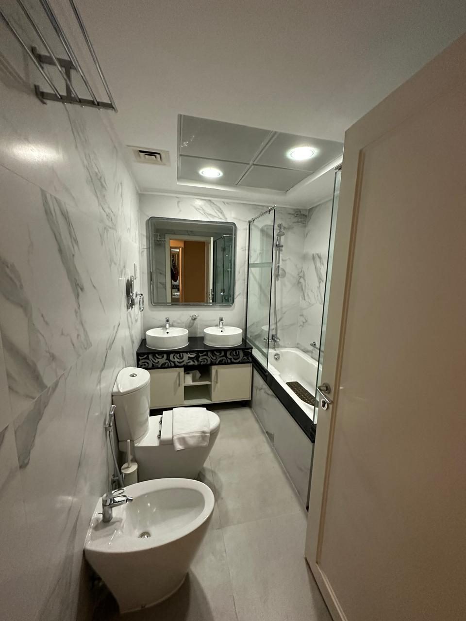 Residential master bathroom interior, Dubai